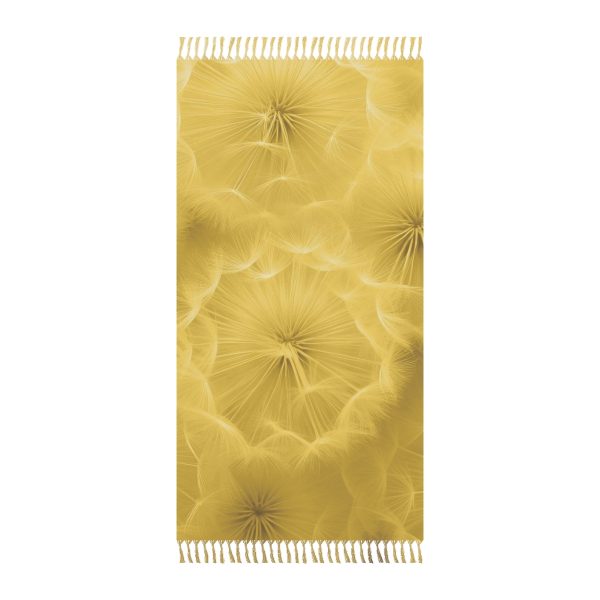 Dandelion Down Motif in Super Lemon Tone - Boho Beach Cloth