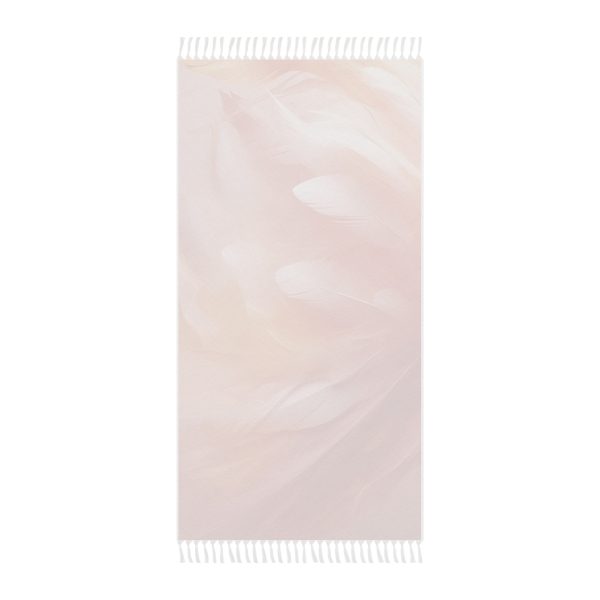 Lovely Fuzzy Feathers in Peach 02 - Boho Beach Cloth - Image 2