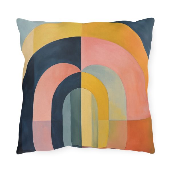 Soft Geometric Archways - Outdoor Pillows - Image 5