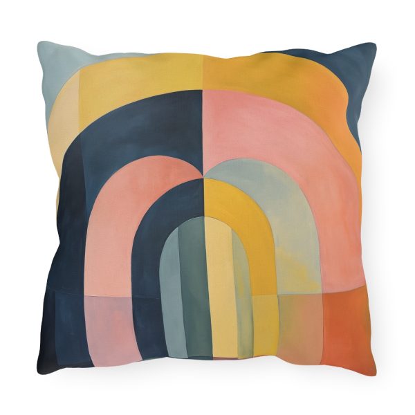 Soft Geometric Archways - Outdoor Pillows - Image 6