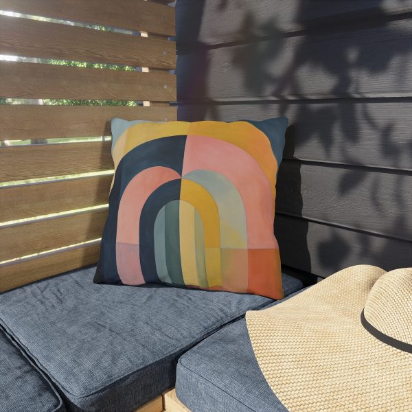 Soft Geometric Archways - Outdoor Pillows - Image 7