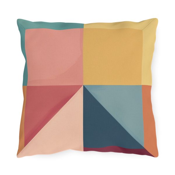 Soft Geometric Pyramid 01 - Outdoor Pillows - Image 5