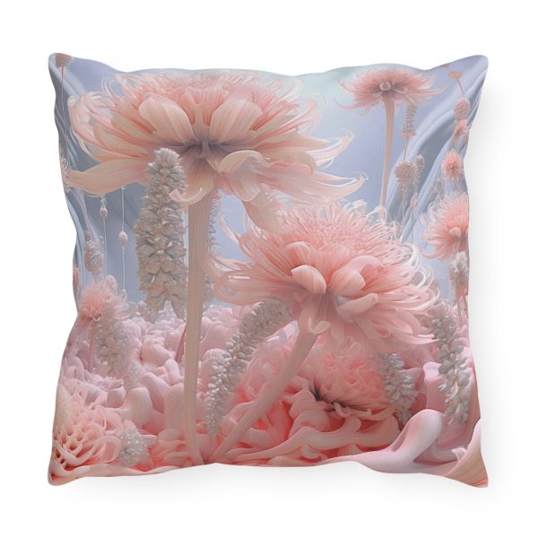 Foamy Floral Fusion 01 - Outdoor Pillows - Image 6