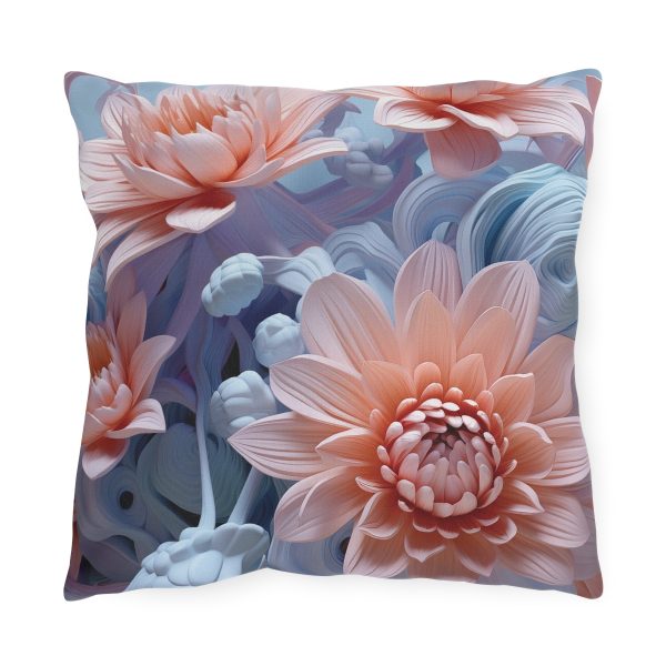 Foamy Floral Fusion 02 - Outdoor Pillows - Image 5