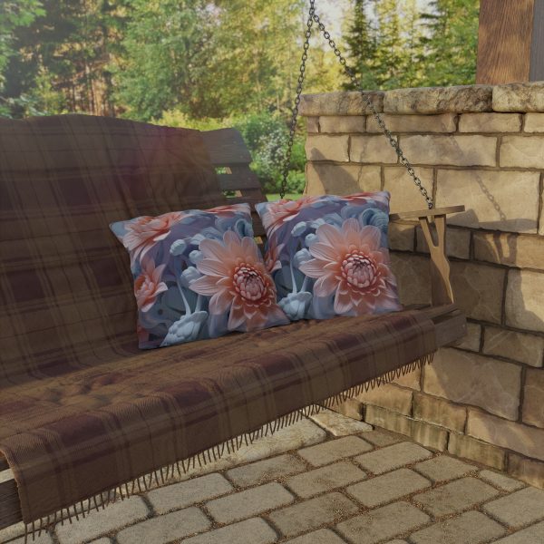 Foamy Floral Fusion 02 - Outdoor Pillows - Image 8