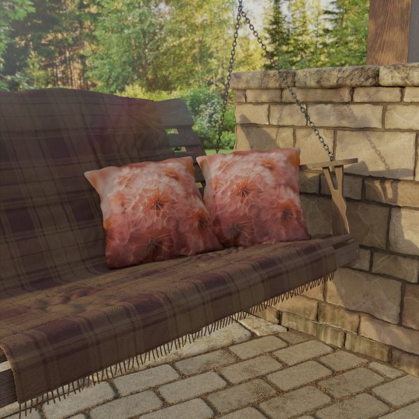 Lovely Fuzzy Fluff in Peach 02 - Outdoor Pillows - Image 8