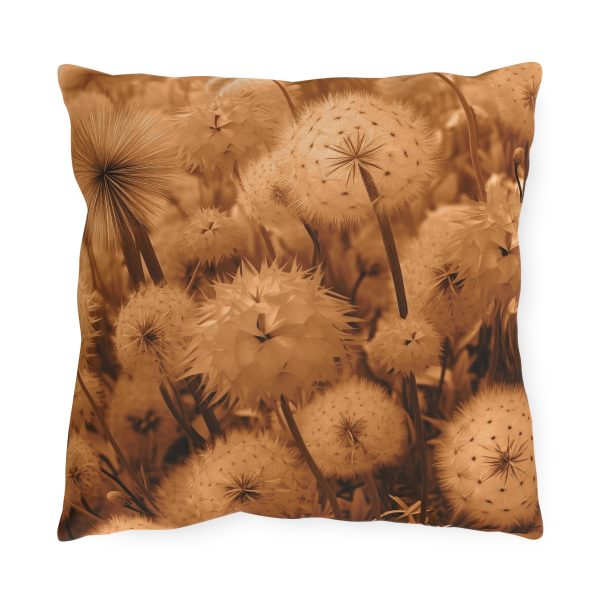 Dandelion Dream in Sunkissed Peach - Outdoor Pillows - Image 5