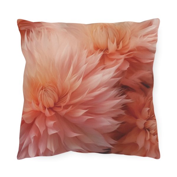 Lovely Fuzzy Buds in Peach 01 - Outdoor Pillows - Image 5