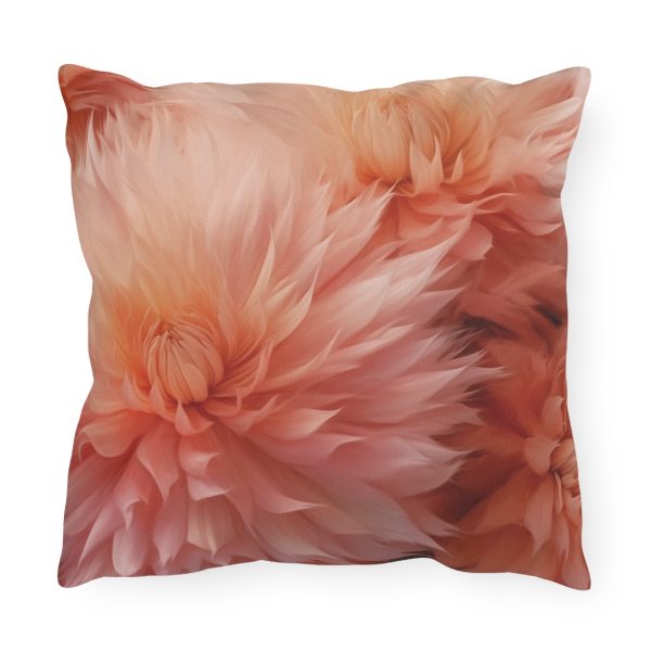 Lovely Fuzzy Buds in Peach 01 - Outdoor Pillows - Image 6