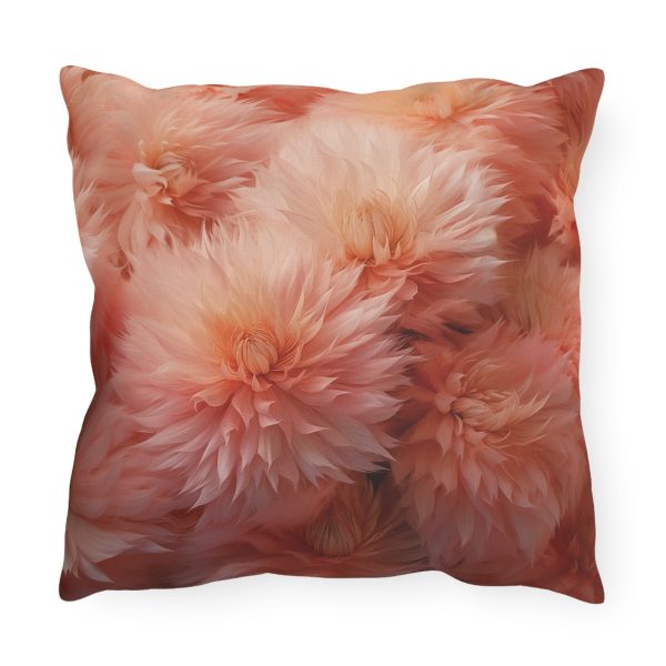 Lovely Fuzzy Buds in Peach 02 - Outdoor Pillows - Image 6