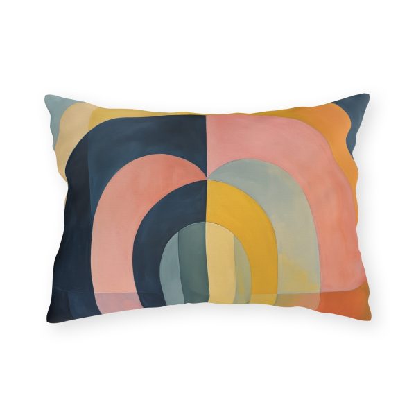 Soft Geometric Archways - Outdoor Pillows - Image 10