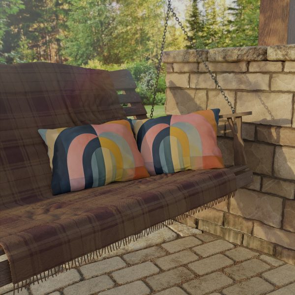 Soft Geometric Archways - Outdoor Pillows - Image 12