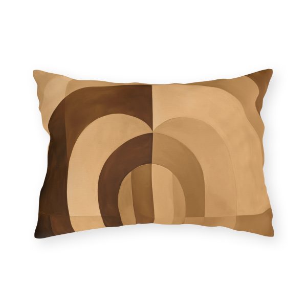 Soft Geometric Archways in Honey Yellow Tone - Outdoor Pillows - Image 10