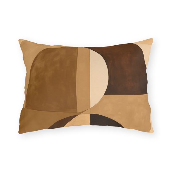 Soft Geometric Windows in Honey Yellow Tone - Outdoor Pillows - Image 9