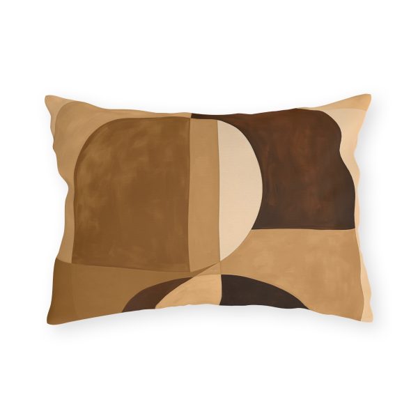 Soft Geometric Windows in Honey Yellow Tone - Outdoor Pillows - Image 10