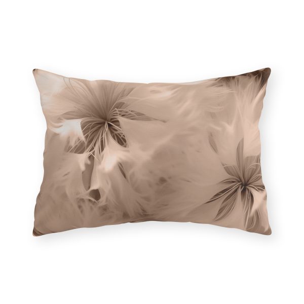 Soft Fantasy Feather Puffs in Peach Puree Tone - Outdoor Pillows - Image 9