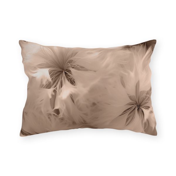 Soft Fantasy Feather Puffs in Peach Puree Tone - Outdoor Pillows - Image 10