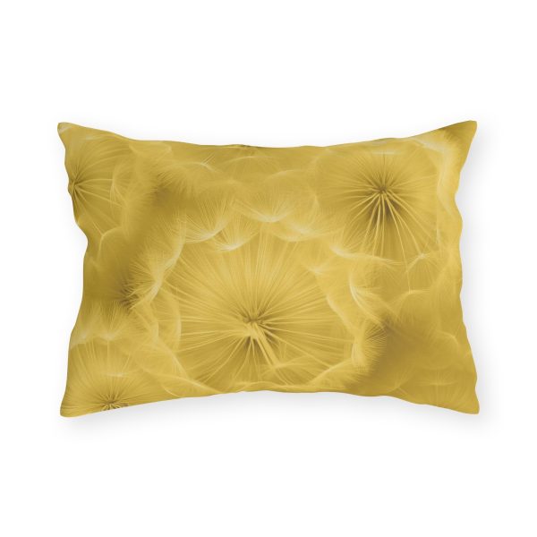 Dandelion Down Motif in Super Lemon Tone - Outdoor Pillows - Image 10