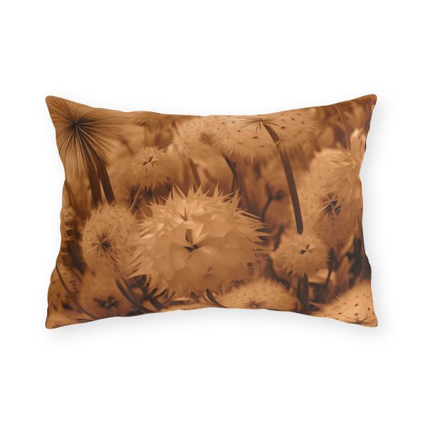 Dandelion Dream in Sunkissed Peach - Outdoor Pillows - Image 9