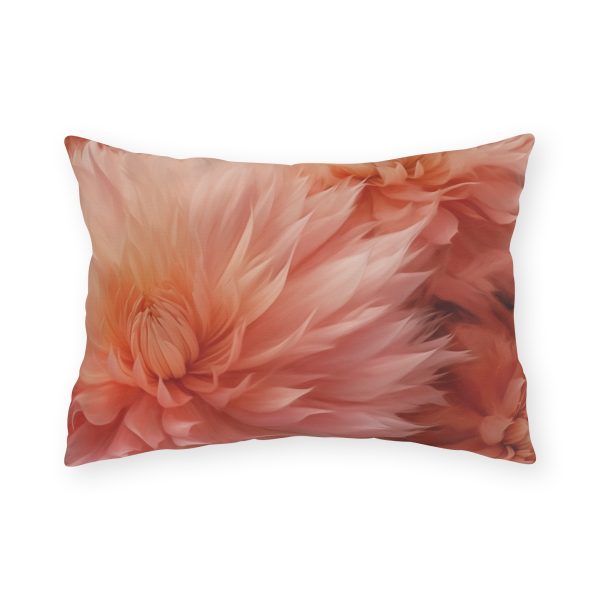 Lovely Fuzzy Buds in Peach 01 - Outdoor Pillows - Image 9