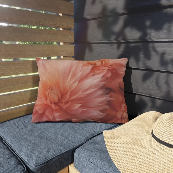 Lovely Fuzzy Buds in Peach 01 - Outdoor Pillows - Image 11