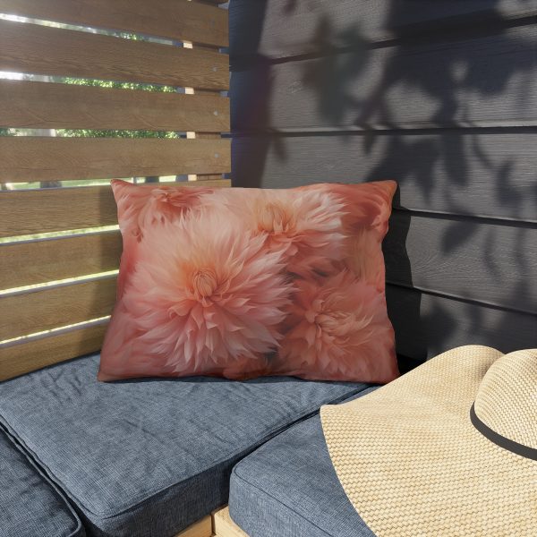 Lovely Fuzzy Buds in Peach 02 - Outdoor Pillows - Image 11