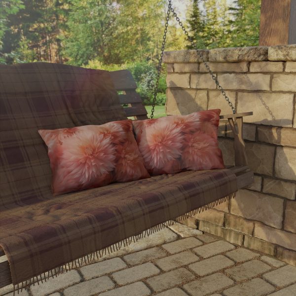 Lovely Fuzzy Buds in Peach 02 - Outdoor Pillows - Image 12