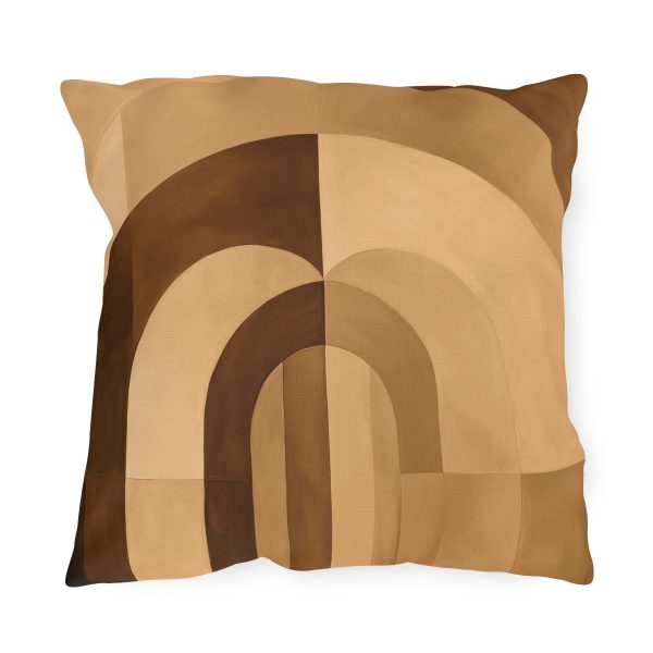 Soft Geometric Archways in Honey Yellow Tone - Outdoor Pillows - Image 13