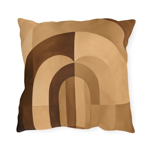 Soft Geometric Archways in Honey Yellow Tone - Outdoor Pillows - Image 14