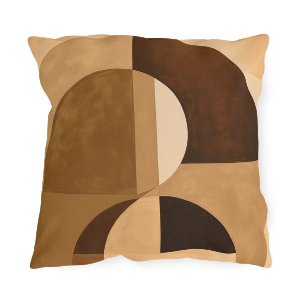 Soft Geometric Windows in Honey Yellow Tone - Outdoor Pillows - Image 13