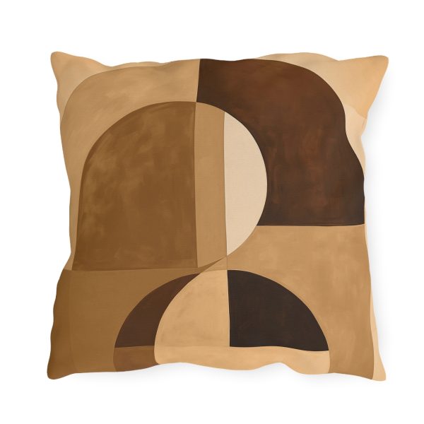 Soft Geometric Windows in Honey Yellow Tone - Outdoor Pillows - Image 14