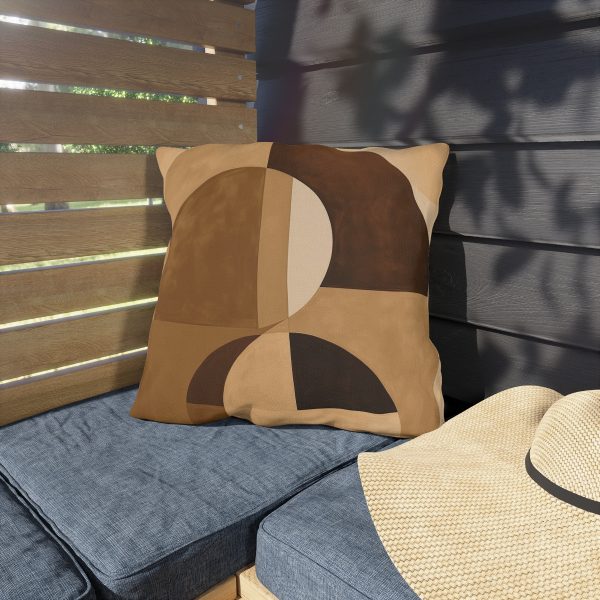 Soft Geometric Windows in Honey Yellow Tone - Outdoor Pillows - Image 15