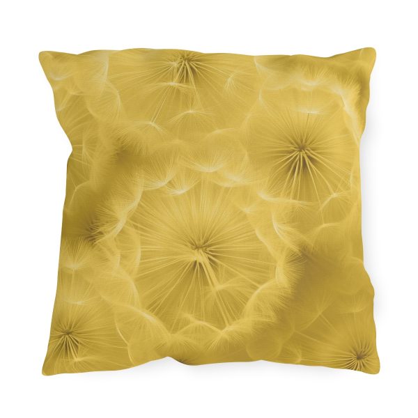 Dandelion Down Motif in Super Lemon Tone - Outdoor Pillows - Image 13