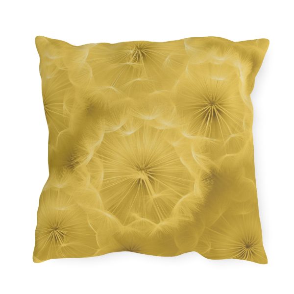 Dandelion Down Motif in Super Lemon Tone - Outdoor Pillows - Image 14