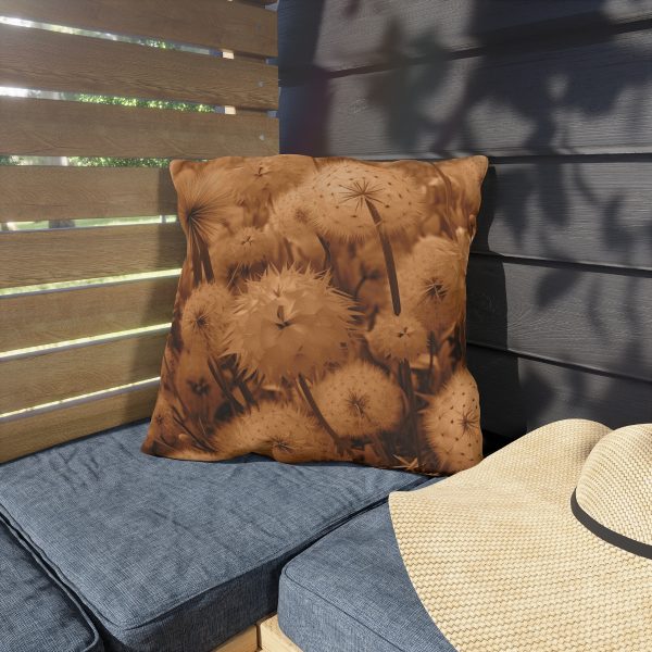 Dandelion Dream in Sunkissed Peach - Outdoor Pillows - Image 15