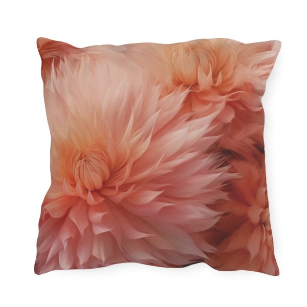 Lovely Fuzzy Buds in Peach 01 - Outdoor Pillows - Image 14