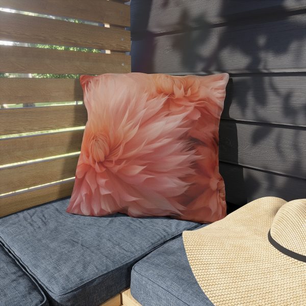 Lovely Fuzzy Buds in Peach 01 - Outdoor Pillows - Image 15