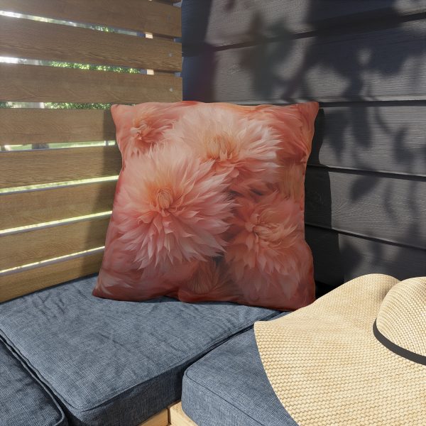 Lovely Fuzzy Buds in Peach 02 - Outdoor Pillows - Image 15