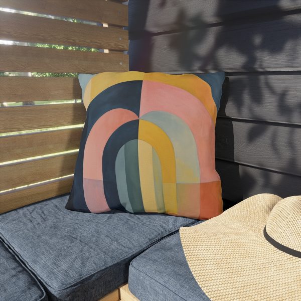 Soft Geometric Archways - Outdoor Pillows - Image 15