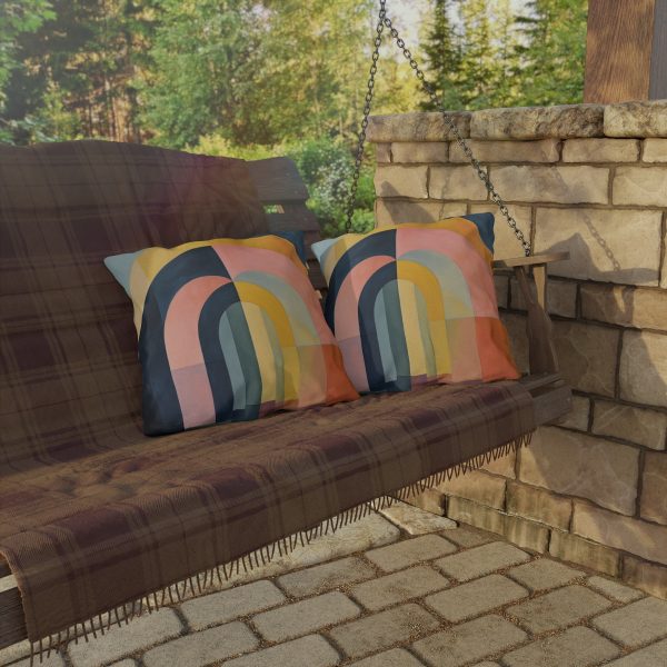 Soft Geometric Archways - Outdoor Pillows - Image 16