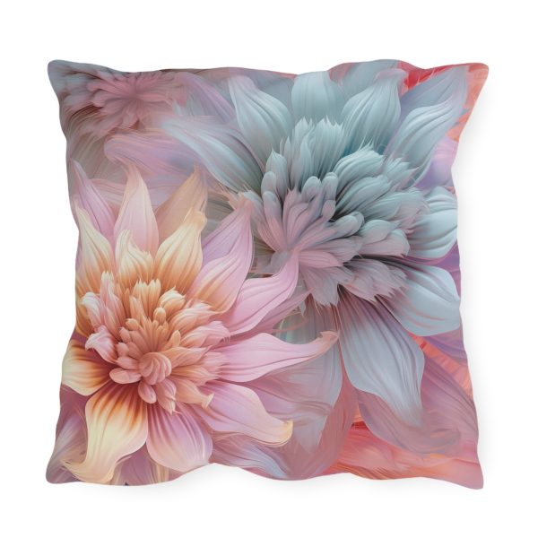 Pastel Fantasy Baroque Floral 03 - Outdoor Pillows - Image 2