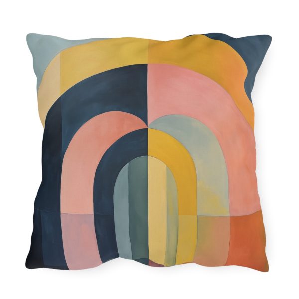 Soft Geometric Archways - Outdoor Pillows - Image 2