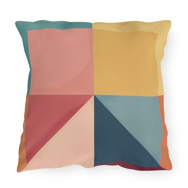 Soft Geometric Pyramid 01 - Outdoor Pillows