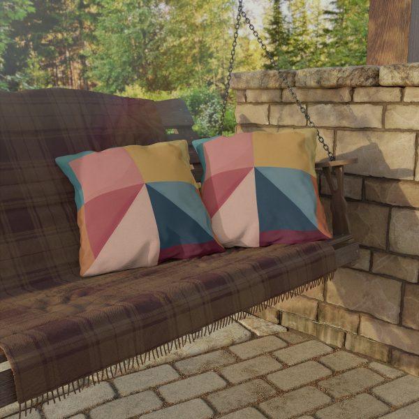 Soft Geometric Pyramid 01 - Outdoor Pillows - Image 4