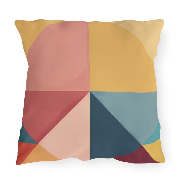 Soft Geometric Pyramid 03 - Outdoor Pillows