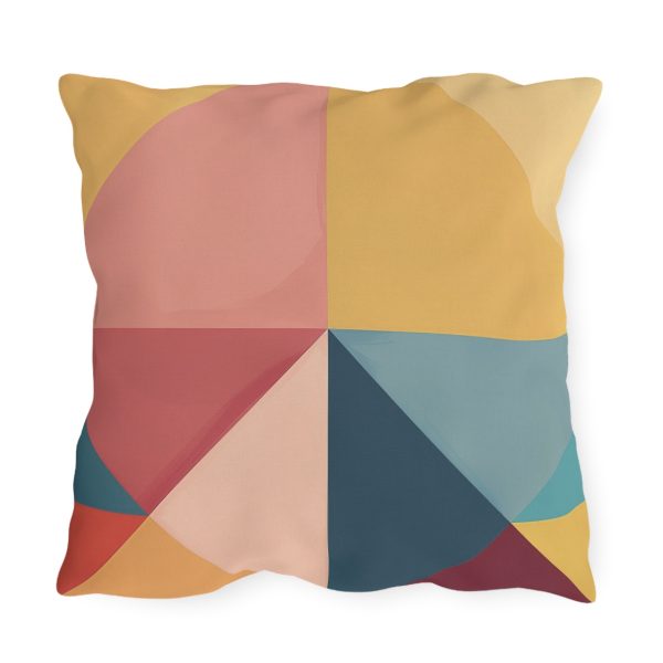 Soft Geometric Pyramid 03 - Outdoor Pillows - Image 2