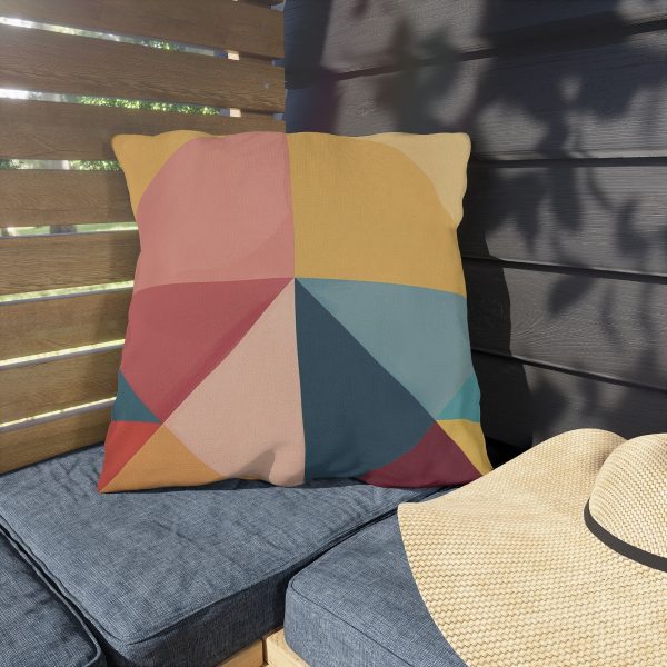 Soft Geometric Pyramid 03 - Outdoor Pillows - Image 3