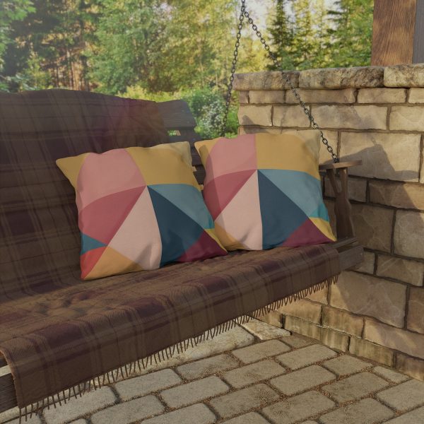 Soft Geometric Pyramid 03 - Outdoor Pillows - Image 4