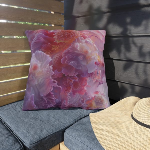 Floral Nebula 05 - Outdoor Pillows - Image 3