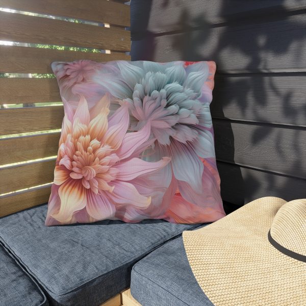 Pastel Fantasy Baroque Floral 03 - Outdoor Pillows - Image 3